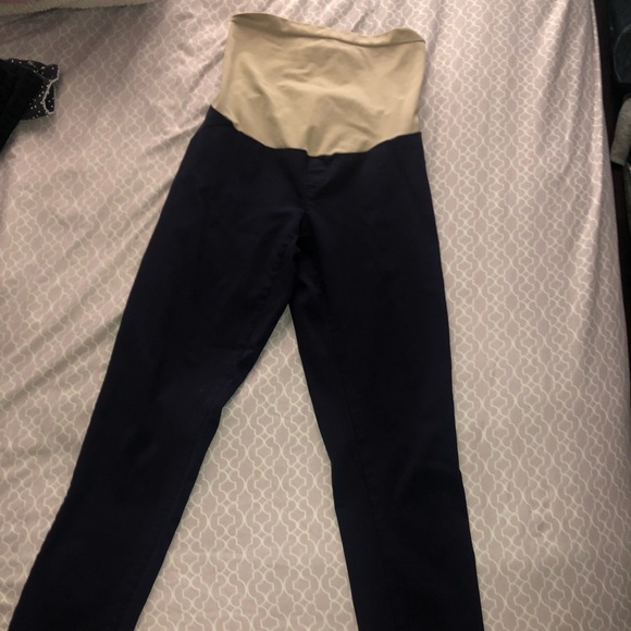 Motherhood maternity, Navy blue skinny crop pants - Picture 3 of 4